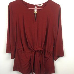 Krazy Kat Blouse Red Size Large